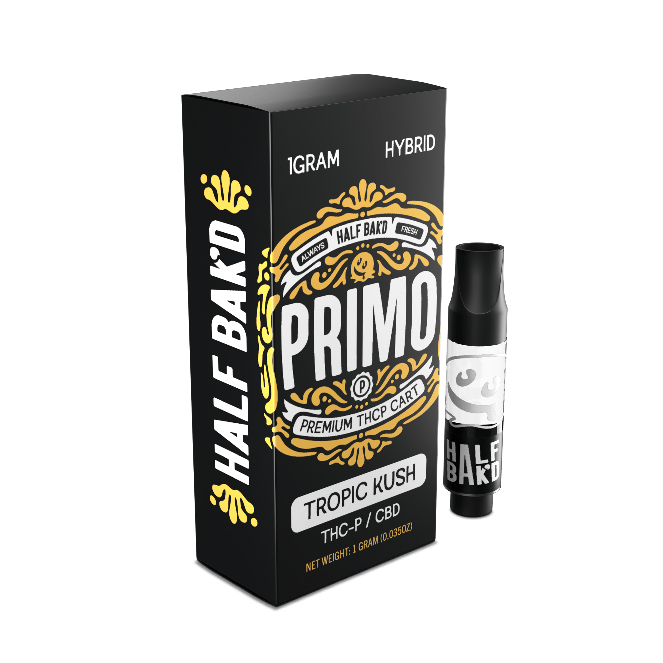 Half Bak'd Primo Premium THC-P Cartridge - 5ct