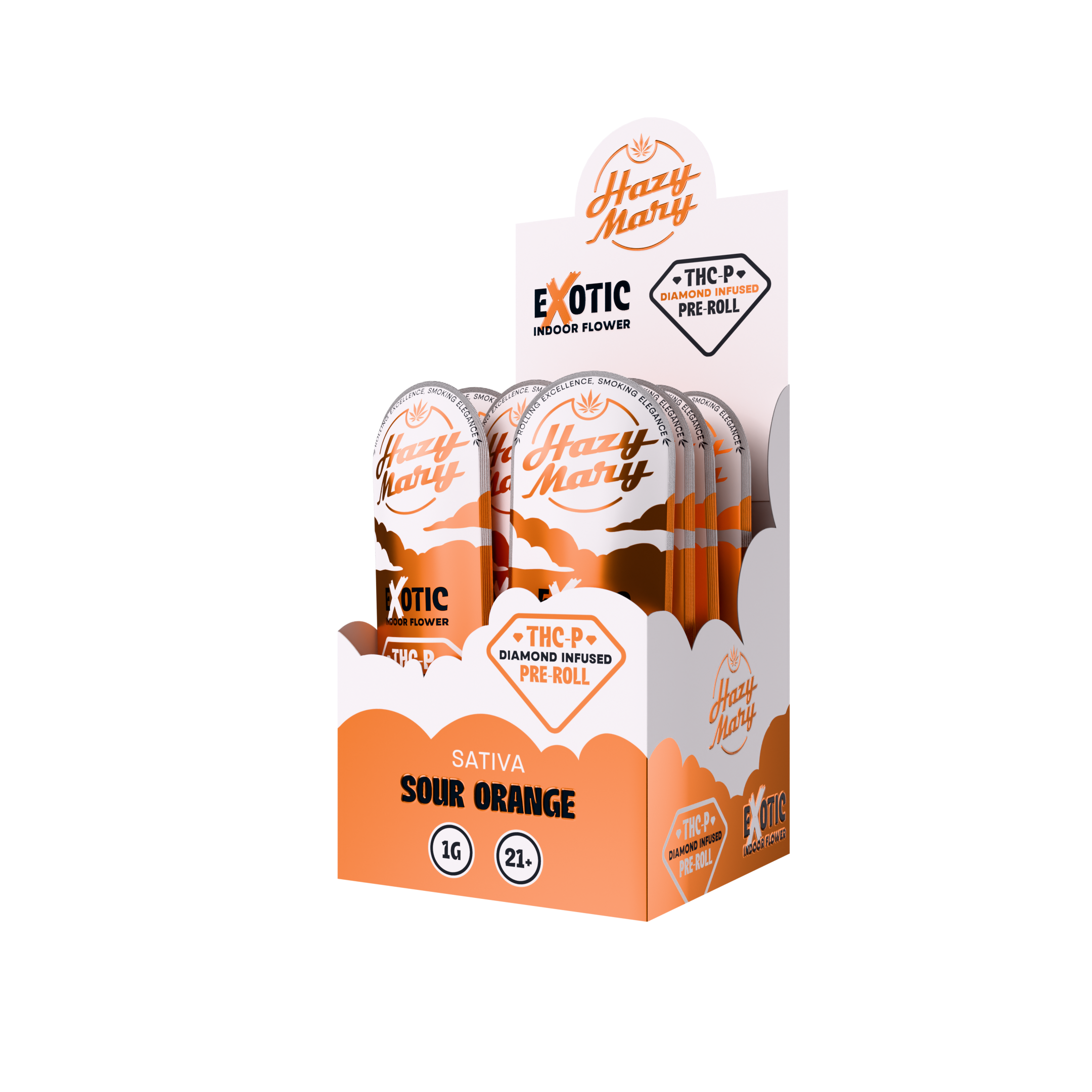 Hazy Mary THC-P Diamond Infused Pre-Roll 1G - 40ct.
