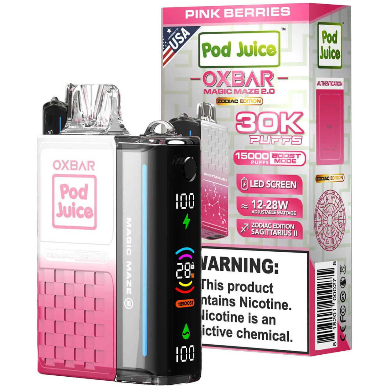 OXBAR Magic Maze 2.0 Zodiac Edition 30K Vape - 5ct