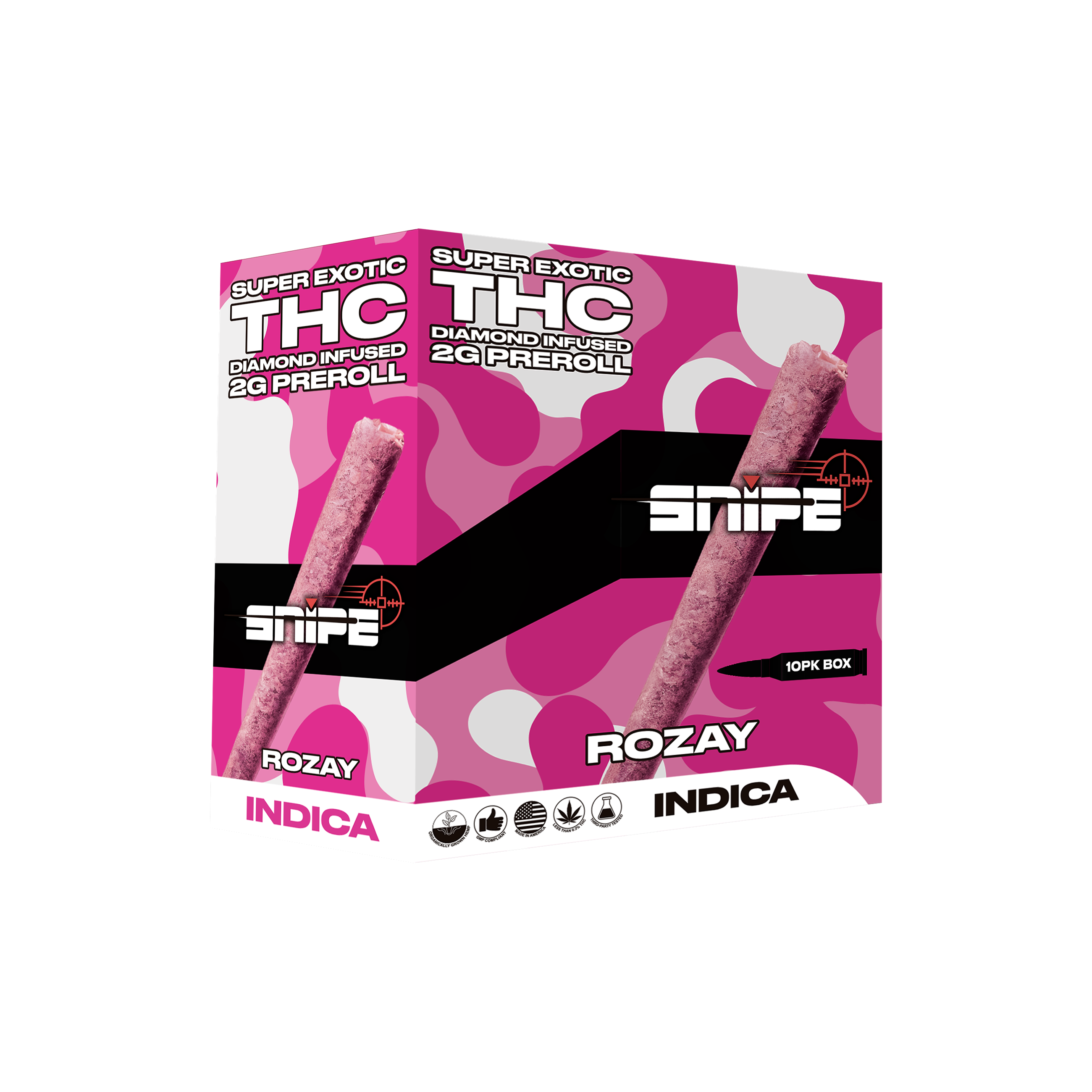 Snipe Super Exotic THC 2G Pre-Rolls - 10pk