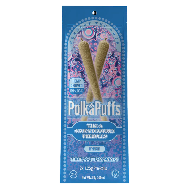 Polka Puffs THC-A Saucy Diamond Pre-Rolls - 10ct
