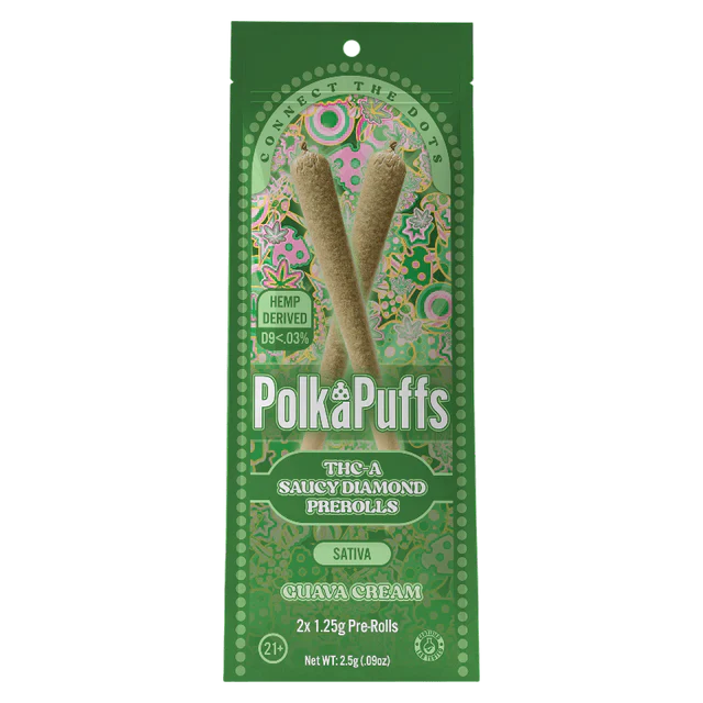 Polka Puffs THC-A Saucy Diamond Pre-Rolls - 10ct