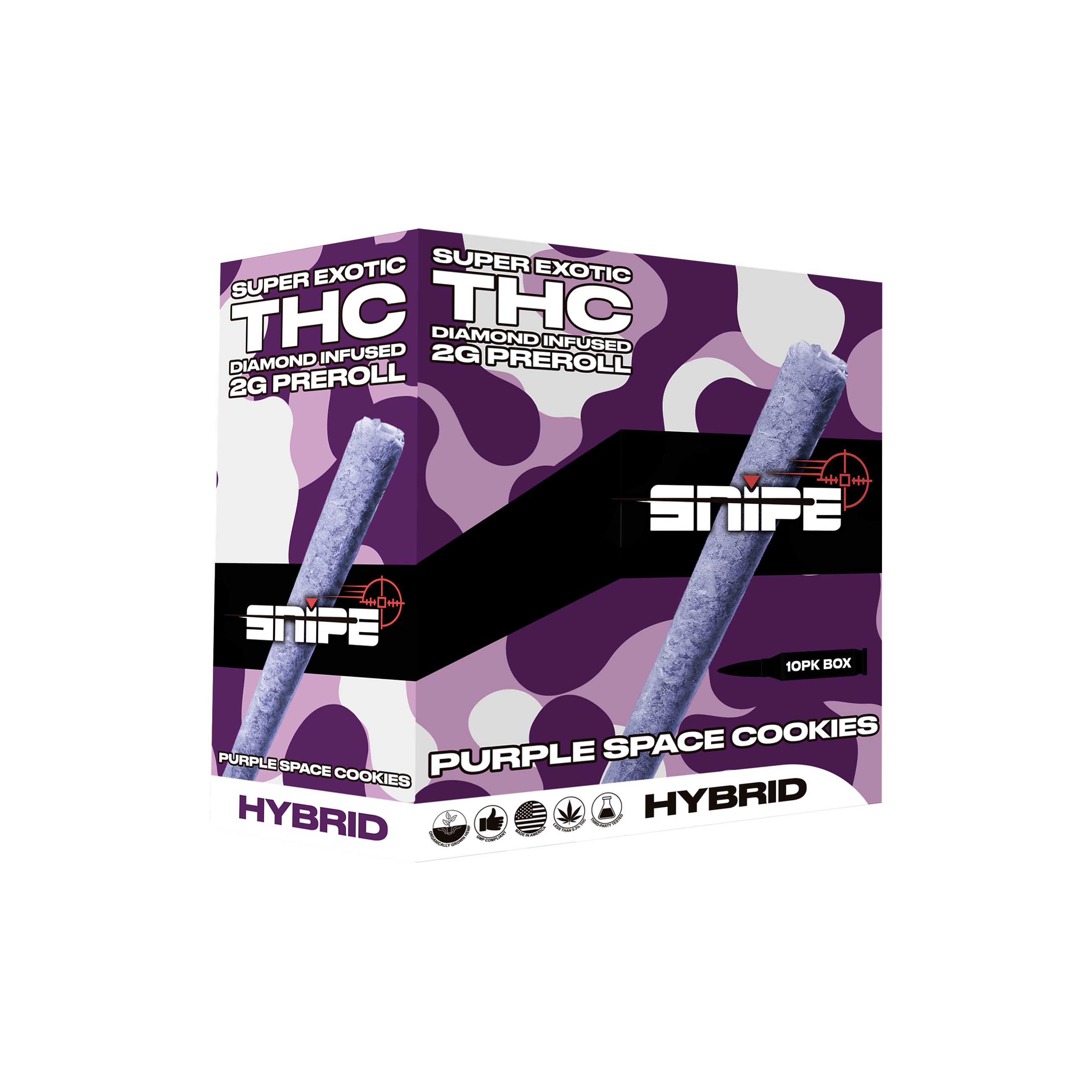 Snipe Super Exotic THC 2G Pre-Rolls - 10pk