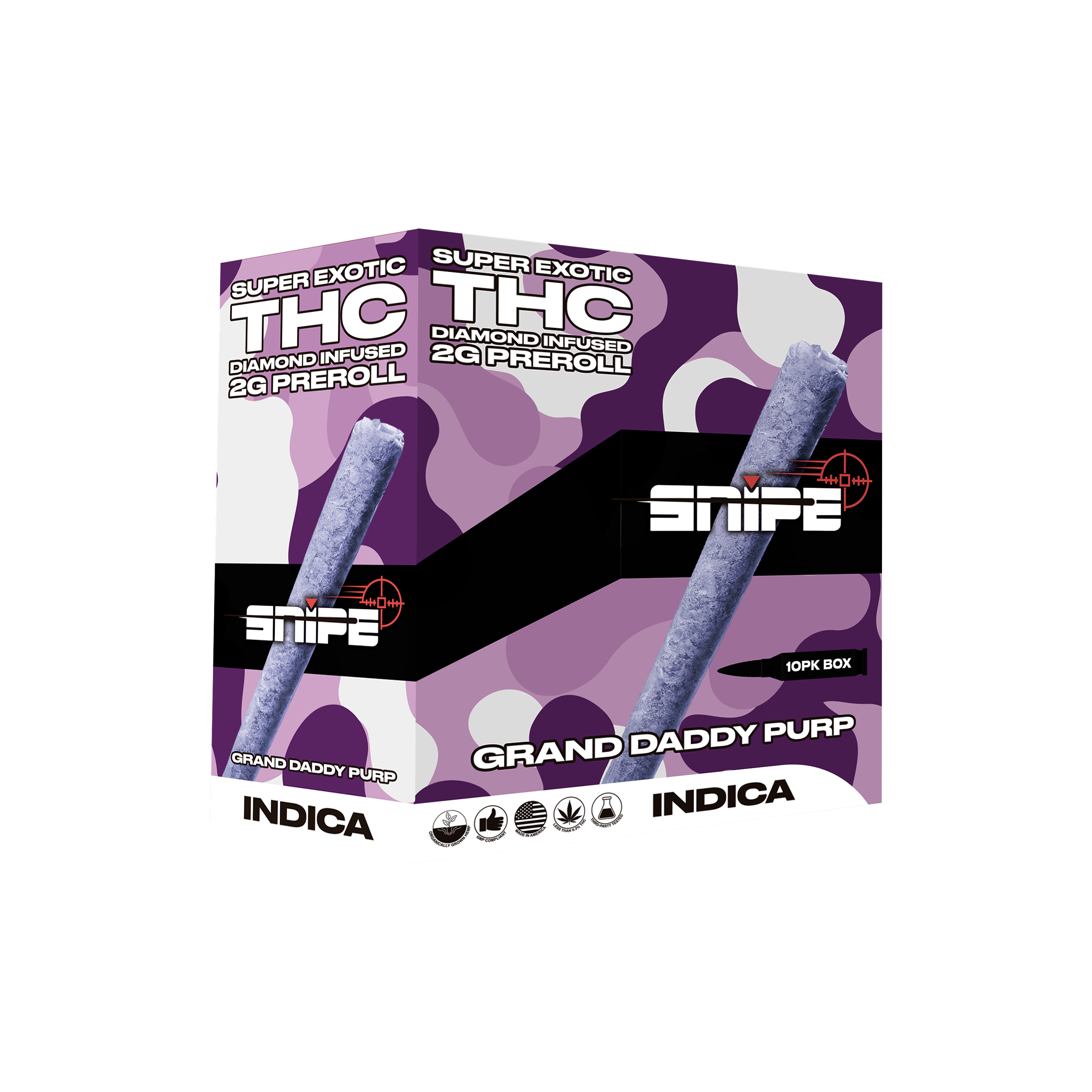 Snipe Super Exotic THC 2G Pre-Rolls - 10pk