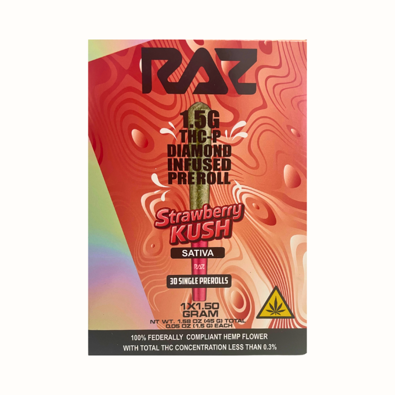 RAZ 1.5G THC-P Diamond Infused Pre-Rolls - 30ct