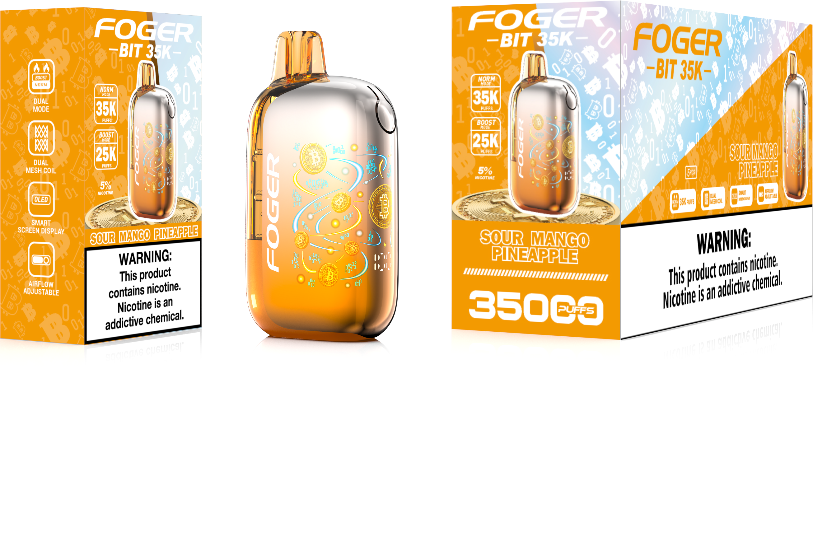 Foger Bit 35K Puffs Disposable Vape Device - 5ct.