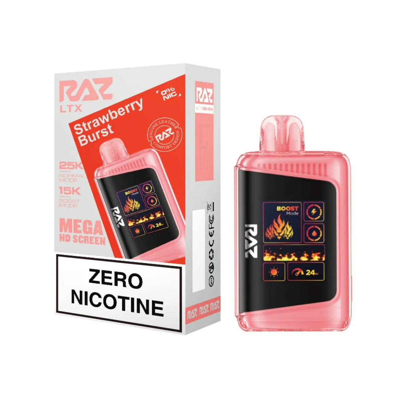 Raz LTX DC25000 ZERO Nicotine Disposable Vape Device - 5ct