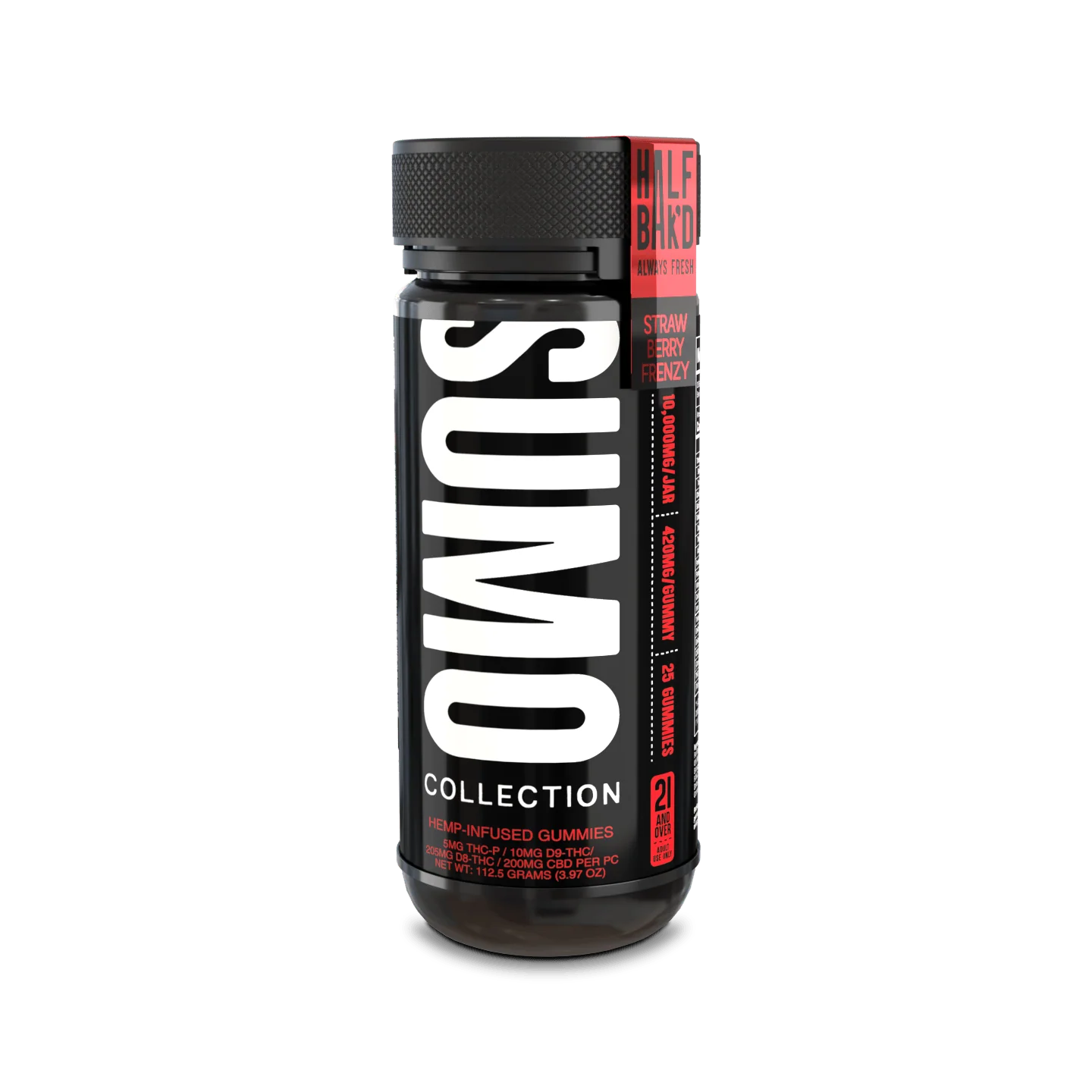 Half Bak'd Sumo Gummies 10,000mg Hemp Infused Gummies - 25pc - 1/Jar