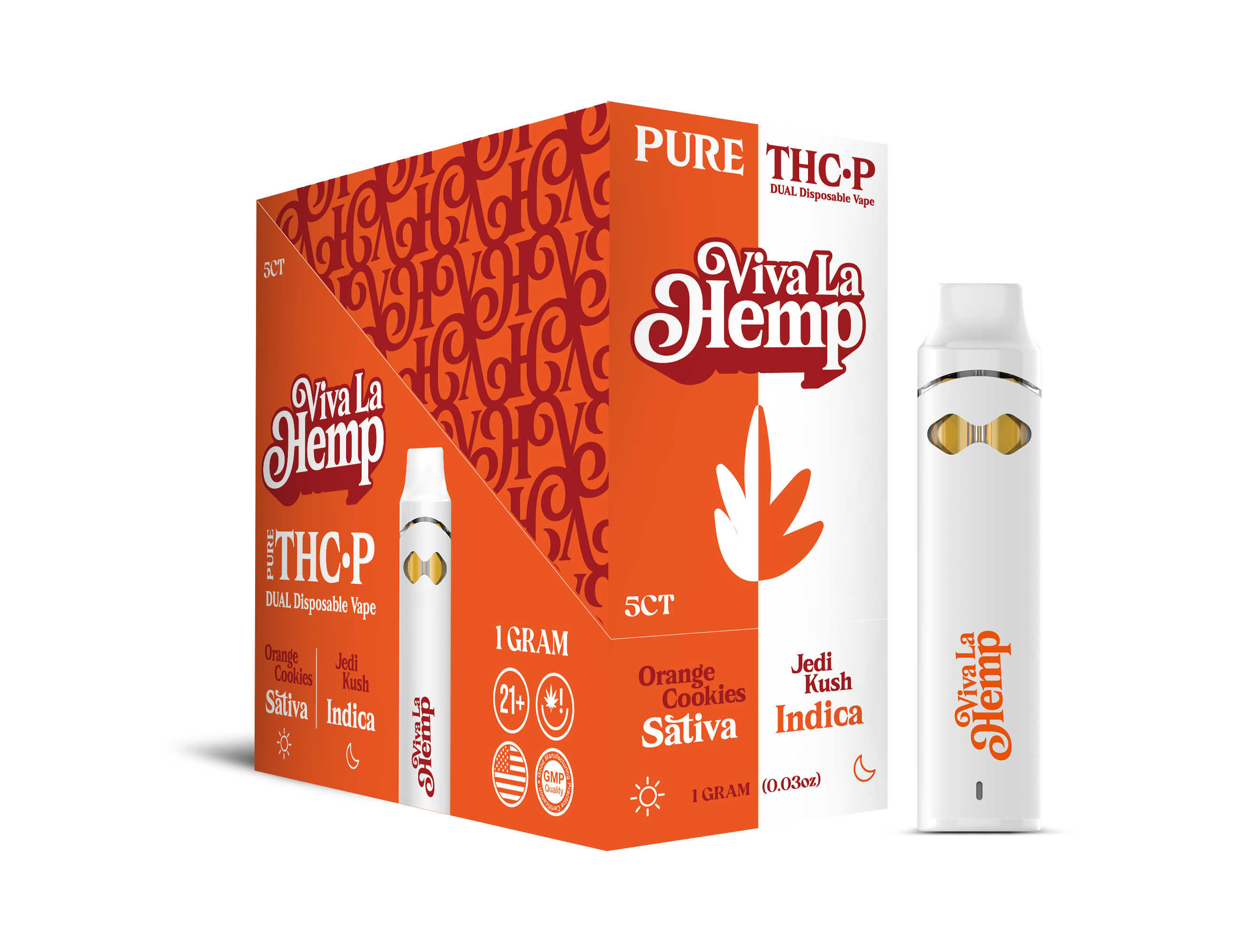 Viva La Hemp Pure THC-P Dual Disposable Vape - 5ct