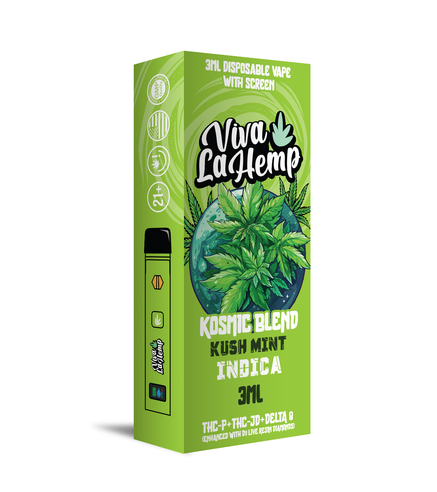 Viva La Hemp 3mL Kosmic Blend Vape - 5ct