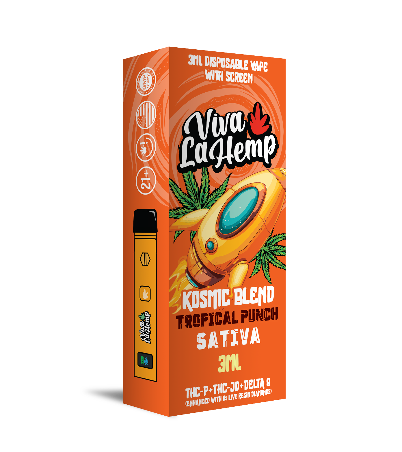 Viva La Hemp 3mL Kosmic Blend Vape - 5ct