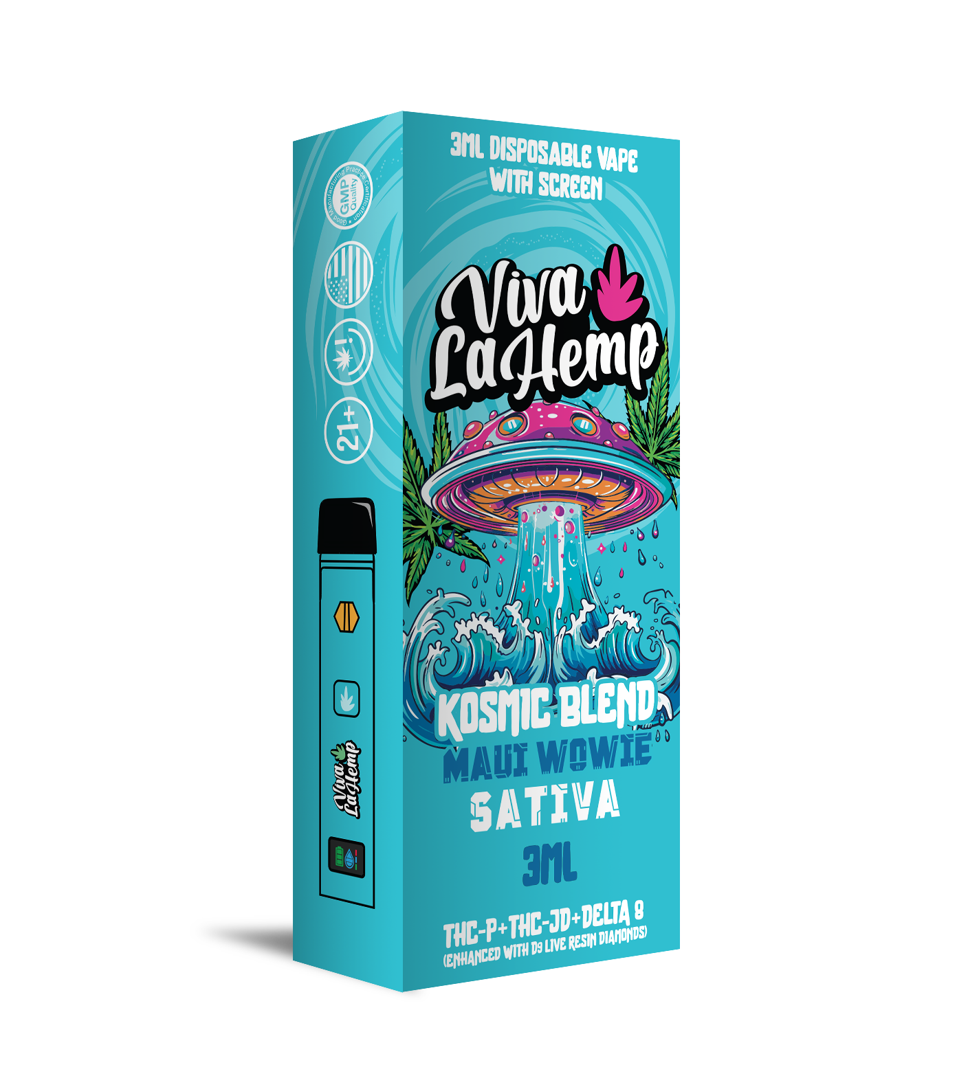Viva La Hemp 3mL Kosmic Blend Vape - 5ct