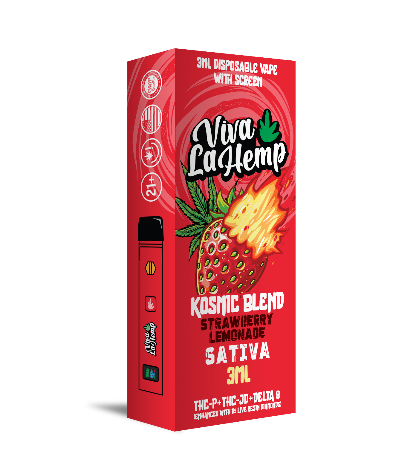 Viva La Hemp 3mL Kosmic Blend Vape - 5ct