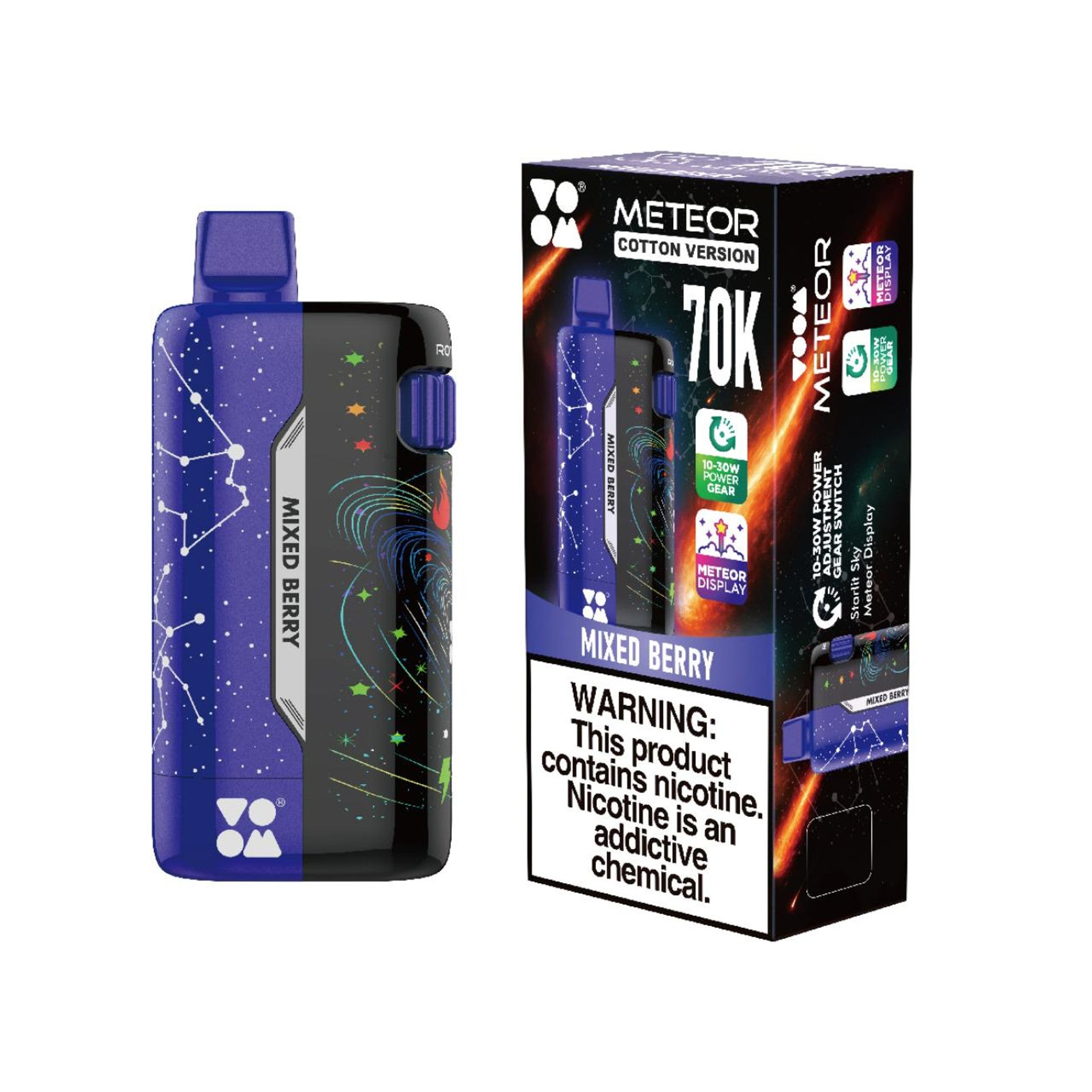 VOOM Meteor Cotton Version 70K Puffs Vape - 5ct