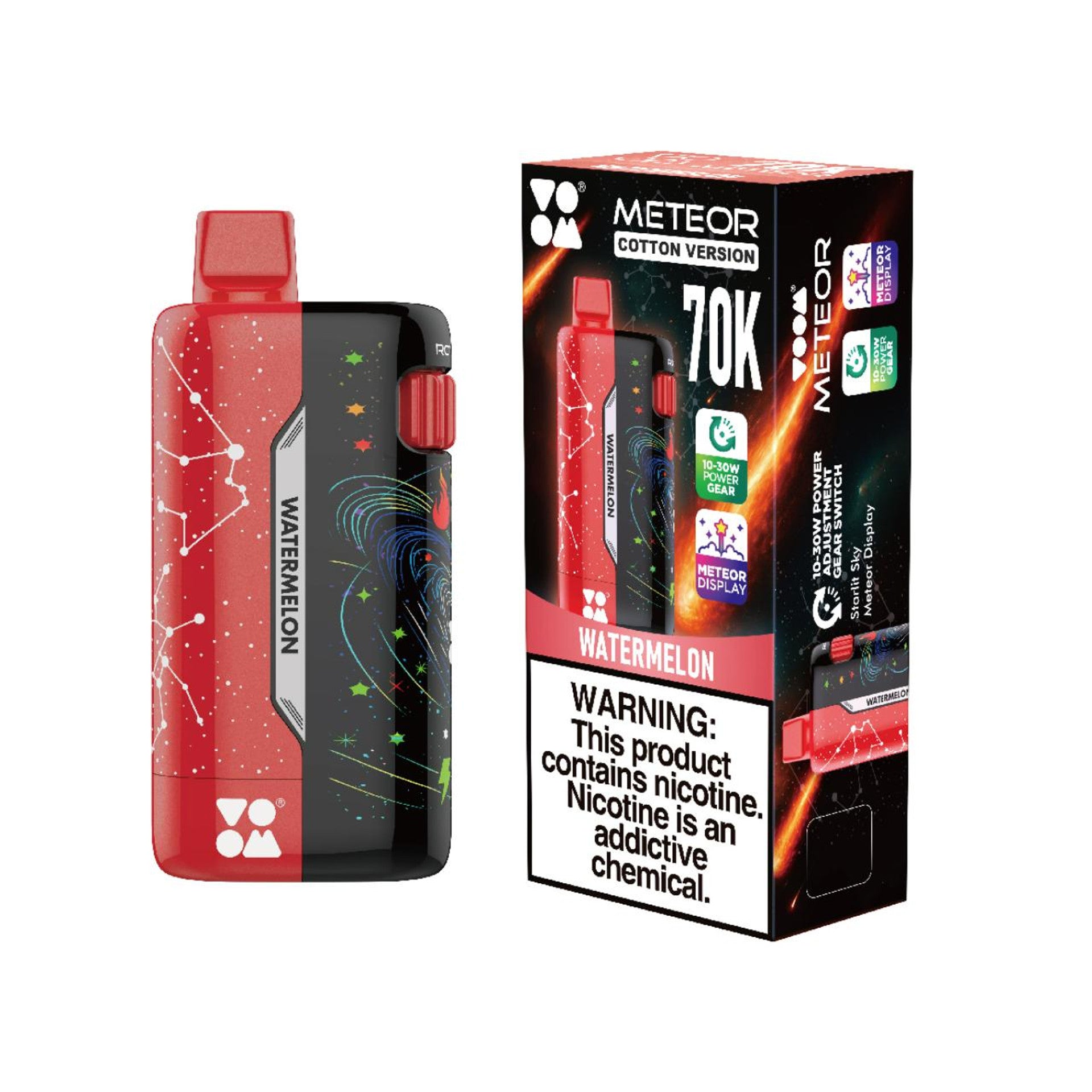 VOOM Meteor Cotton Version 70K Puffs Vape - 5ct