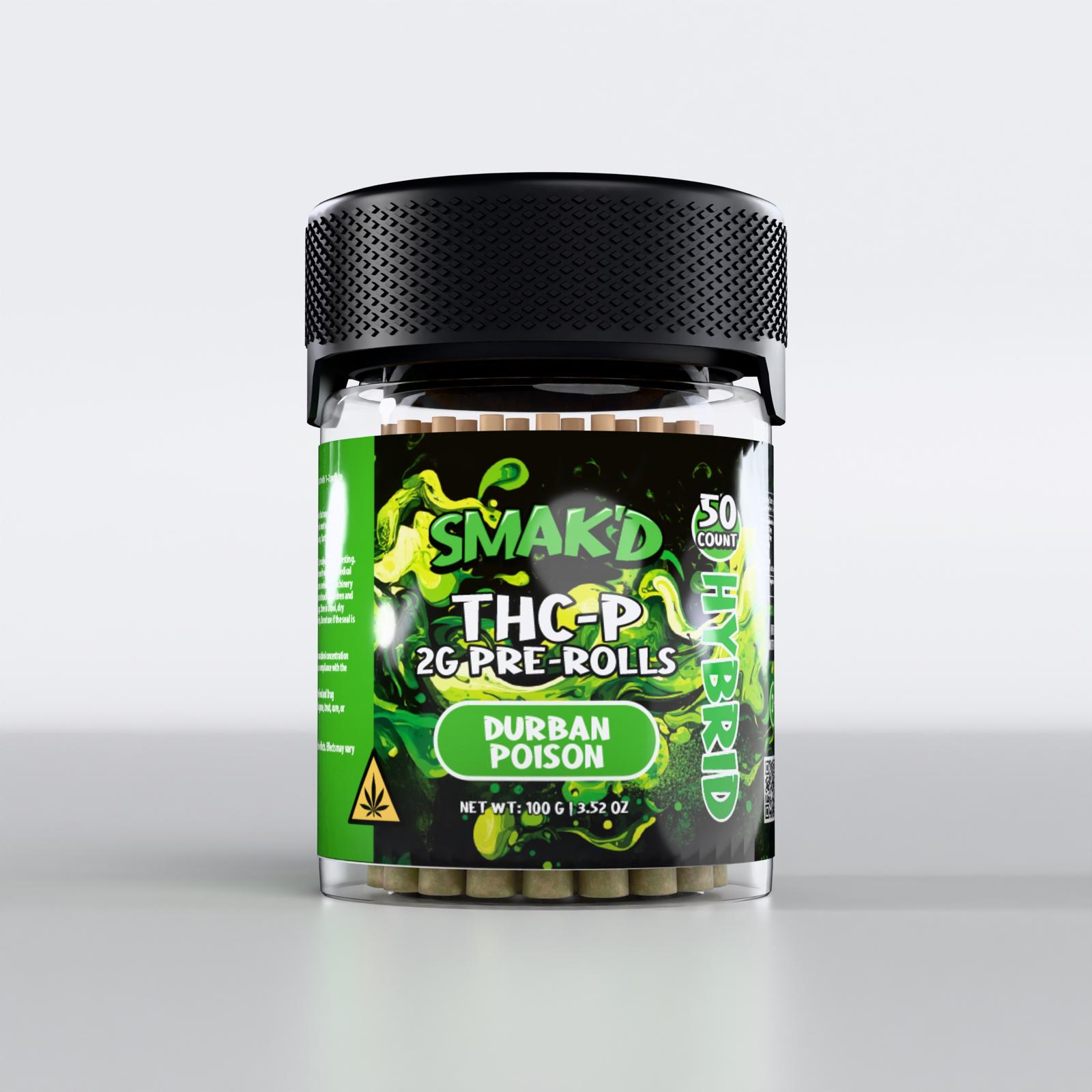 SMAK'D THC-P 2G Pre-Rolls - 50ct.