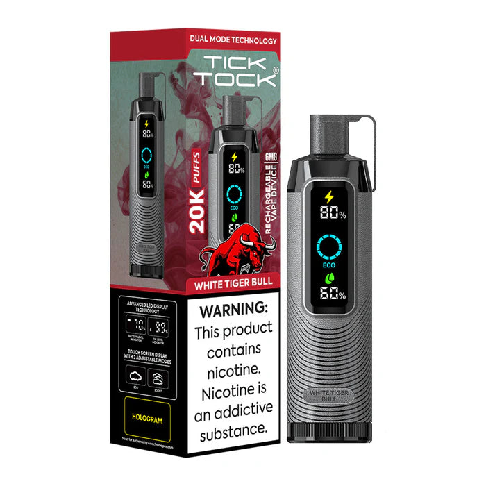 Tick Tock 20000 Puffs Rechargeable Vape Device - 6mg - 5ct