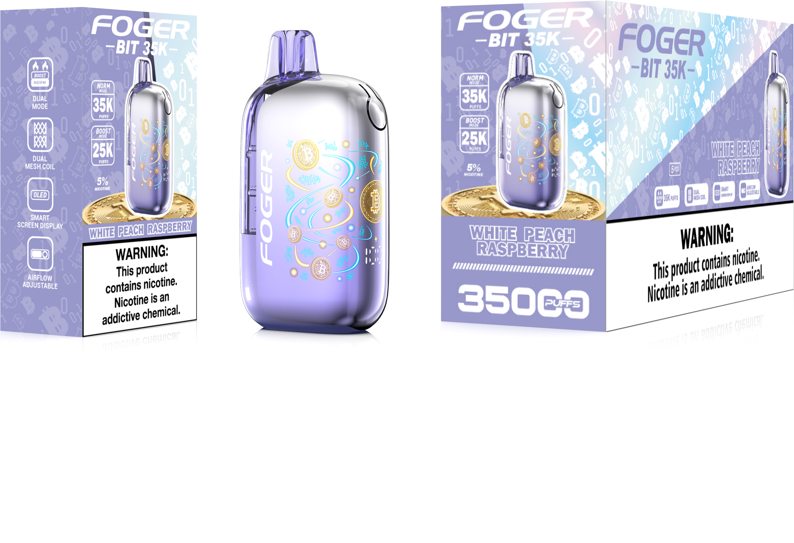 Foger Bit 35K Puffs Disposable Vape Device - 5ct.
