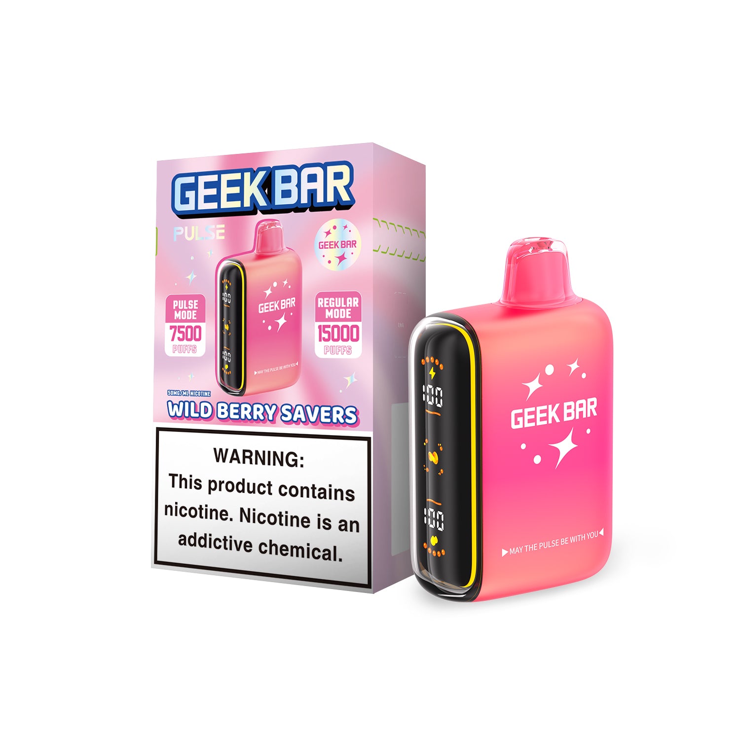(Pre-Order) Geek Bar Pulse Saver Edition 15000 Puffs Vape - 5ct