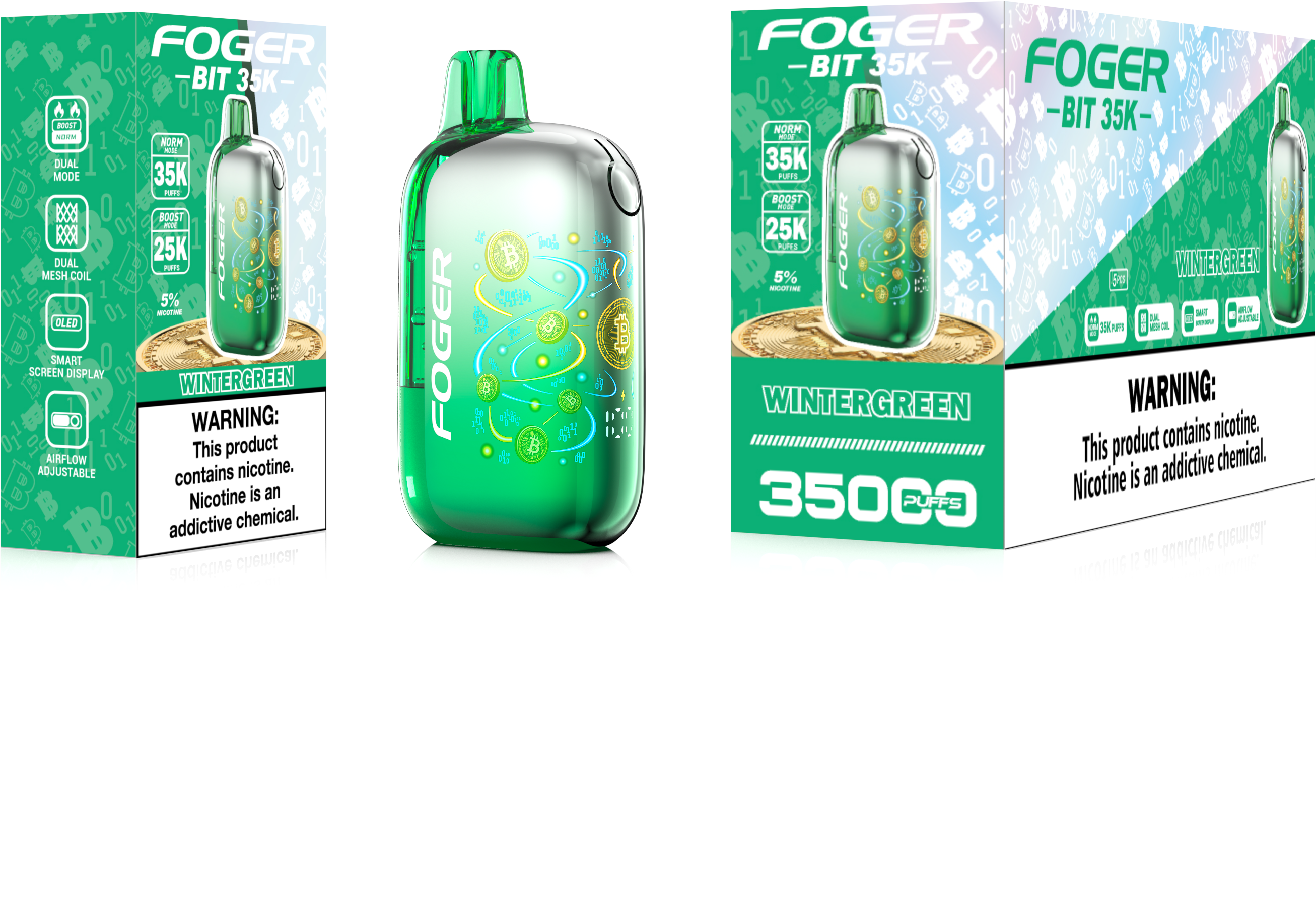 Foger Bit 35K Puffs Disposable Vape Device - 5ct.