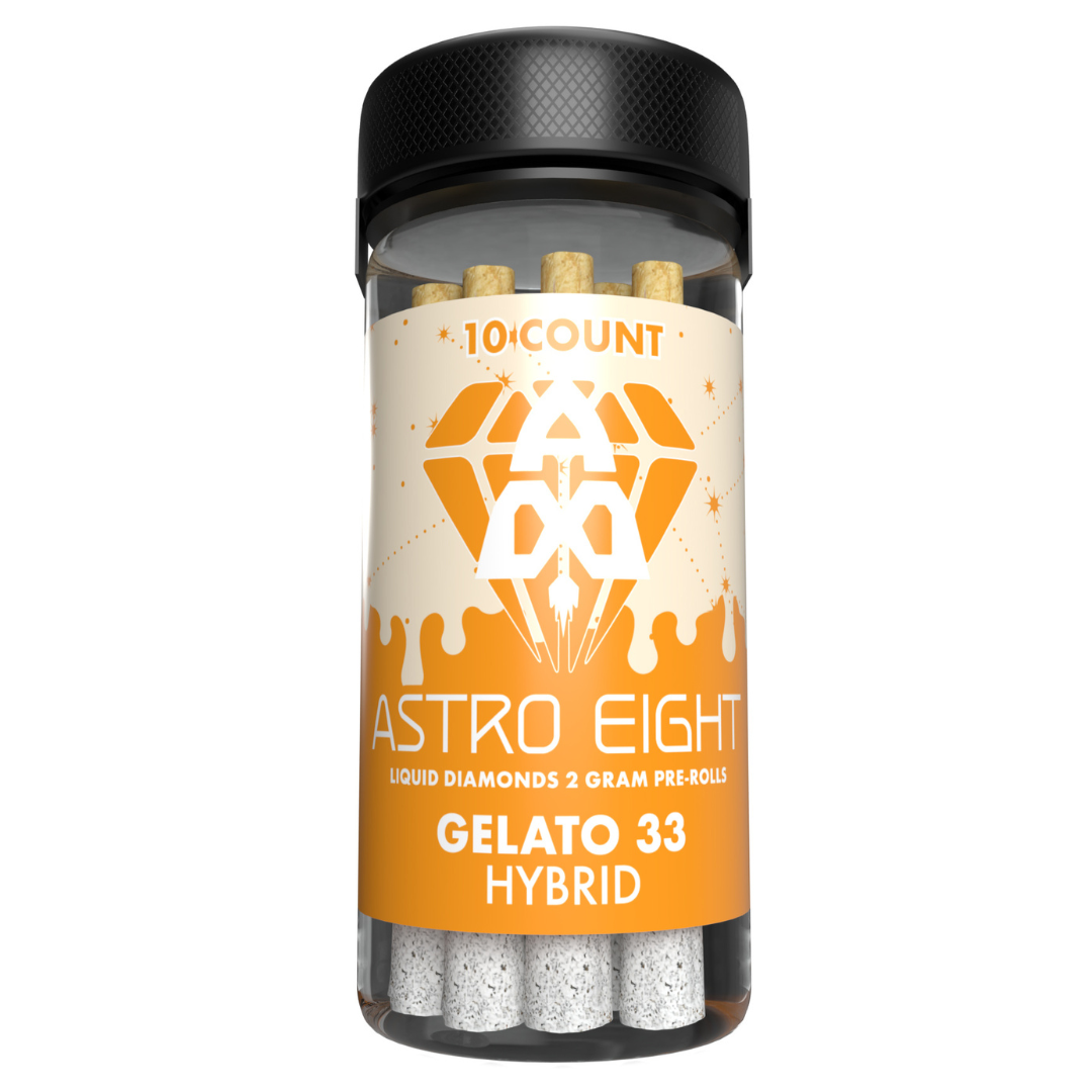 Astro Eight Liquid Diamond 2g Kiefed Pre-rolled Joints Wholesale – 1 Jar / 10 pcs