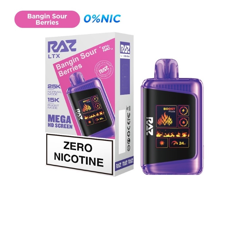 Raz LTX DC25000 ZERO Nicotine Disposable Vape Device - 5ct