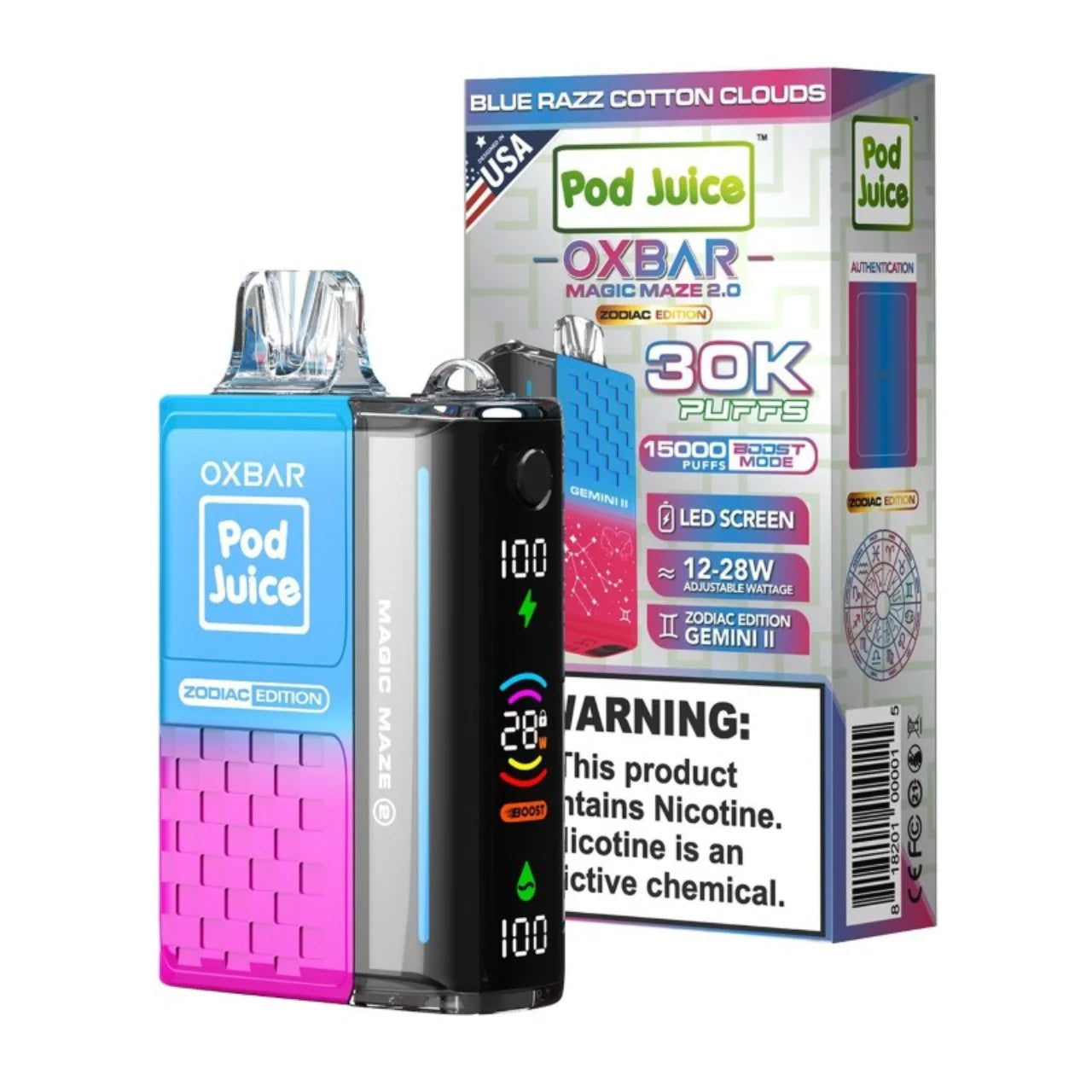 OXBAR Magic Maze 2.0 Zodiac Edition 30K Vape - 5ct