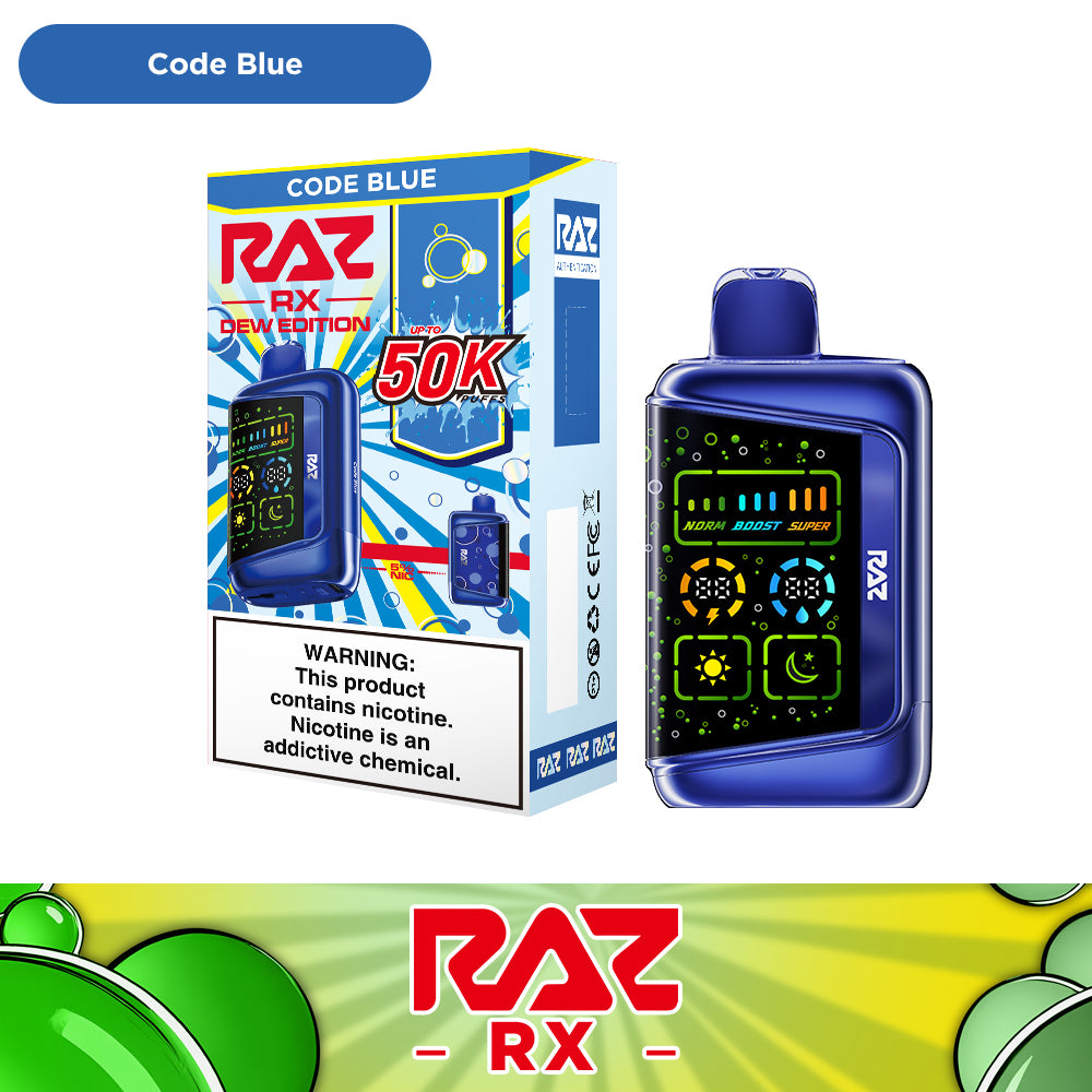 RAZ RX Dew Edition 50K Puffs Vape - 5ct