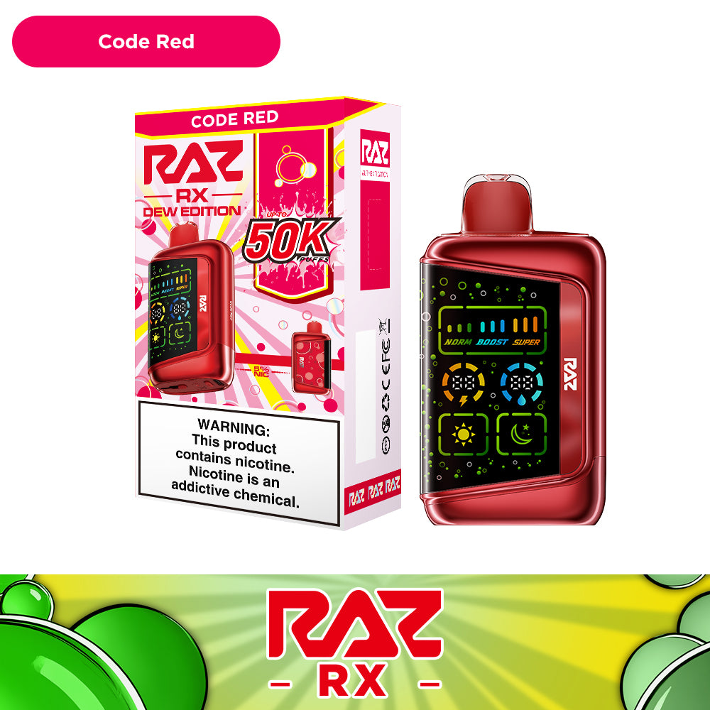 RAZ RX Dew Edition 50K Puffs Vape - 5ct