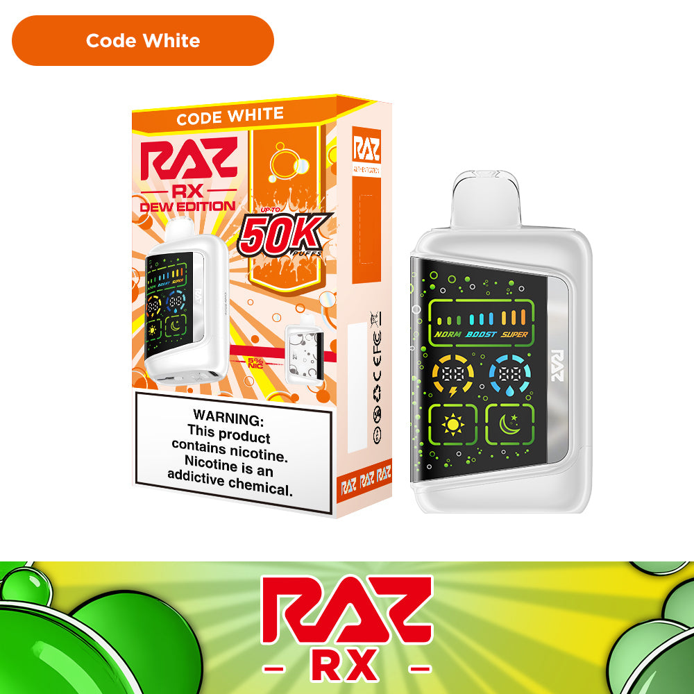 RAZ RX Dew Edition 50K Puffs Vape - 5ct
