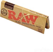 Raw Classic 1.25 1 1/4 Size Rolling Papers Full - 1 Box
