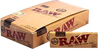 Raw Classic 1.25 1 1/4 Size Rolling Papers Full - 1 Box