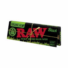 RAW Black Organic Hemp 1¼ Rolling Papers
