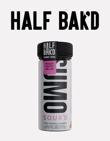 Half Bak'd Sour'd Sumo Gummies 10,000mg Hemp Infused Gummies - 25pc - 1/Jar