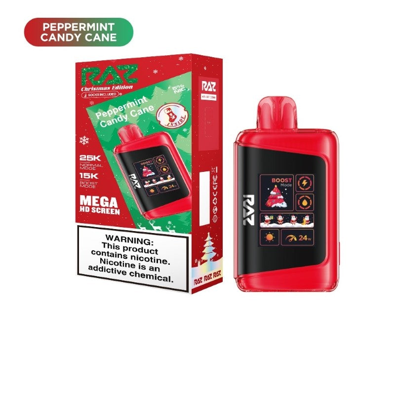 RAZ LTX Christmas Edition 25000 Puffs Disposable Vape Device - 5ct.