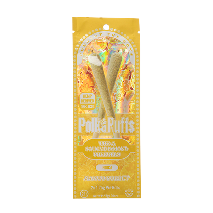 Polka Puffs THC-A Saucy Diamond Pre-Rolls - 10ct