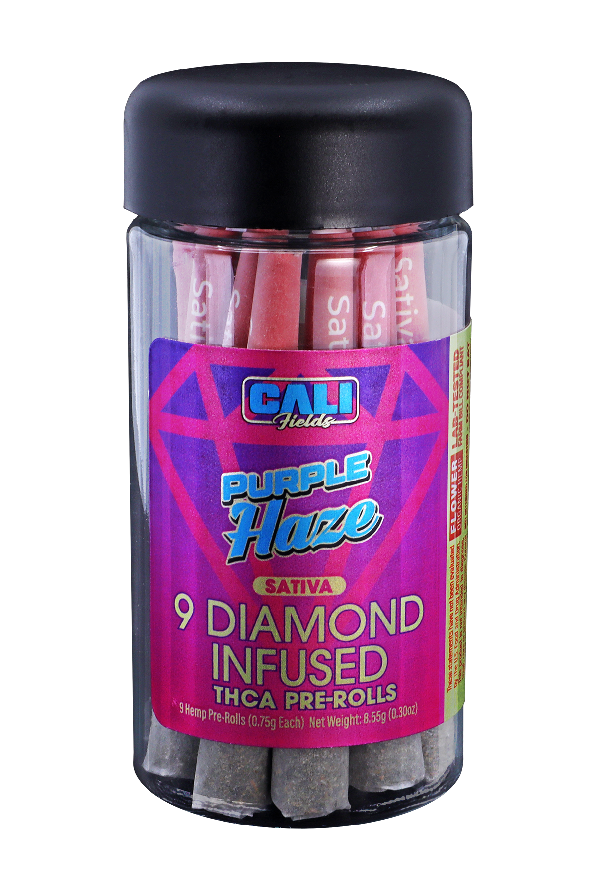 Cali Fields Diamond Infused THCA Pre-Rolls - 9ct