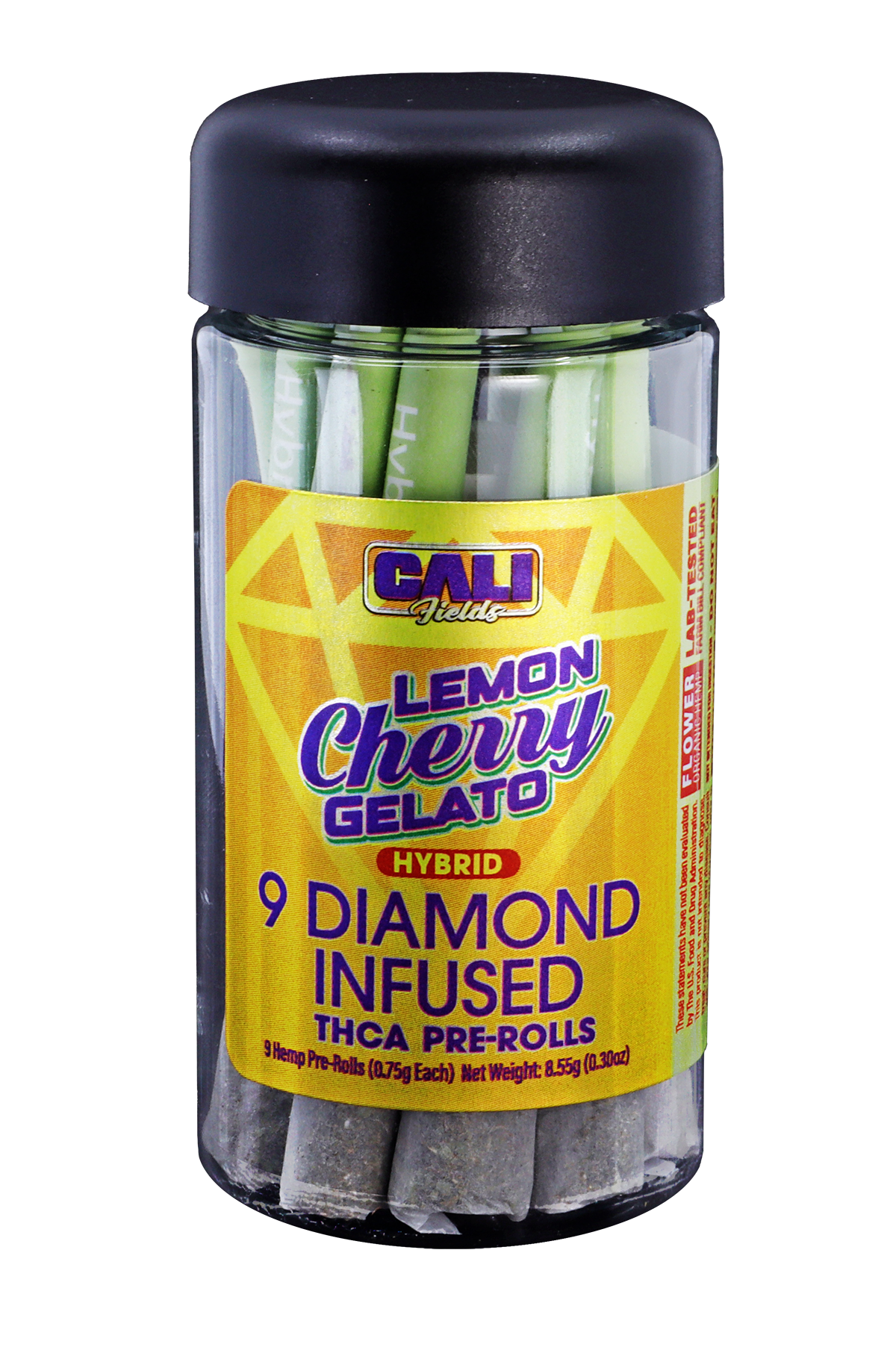 Cali Fields Diamond Infused THCA Pre-Rolls - 9ct