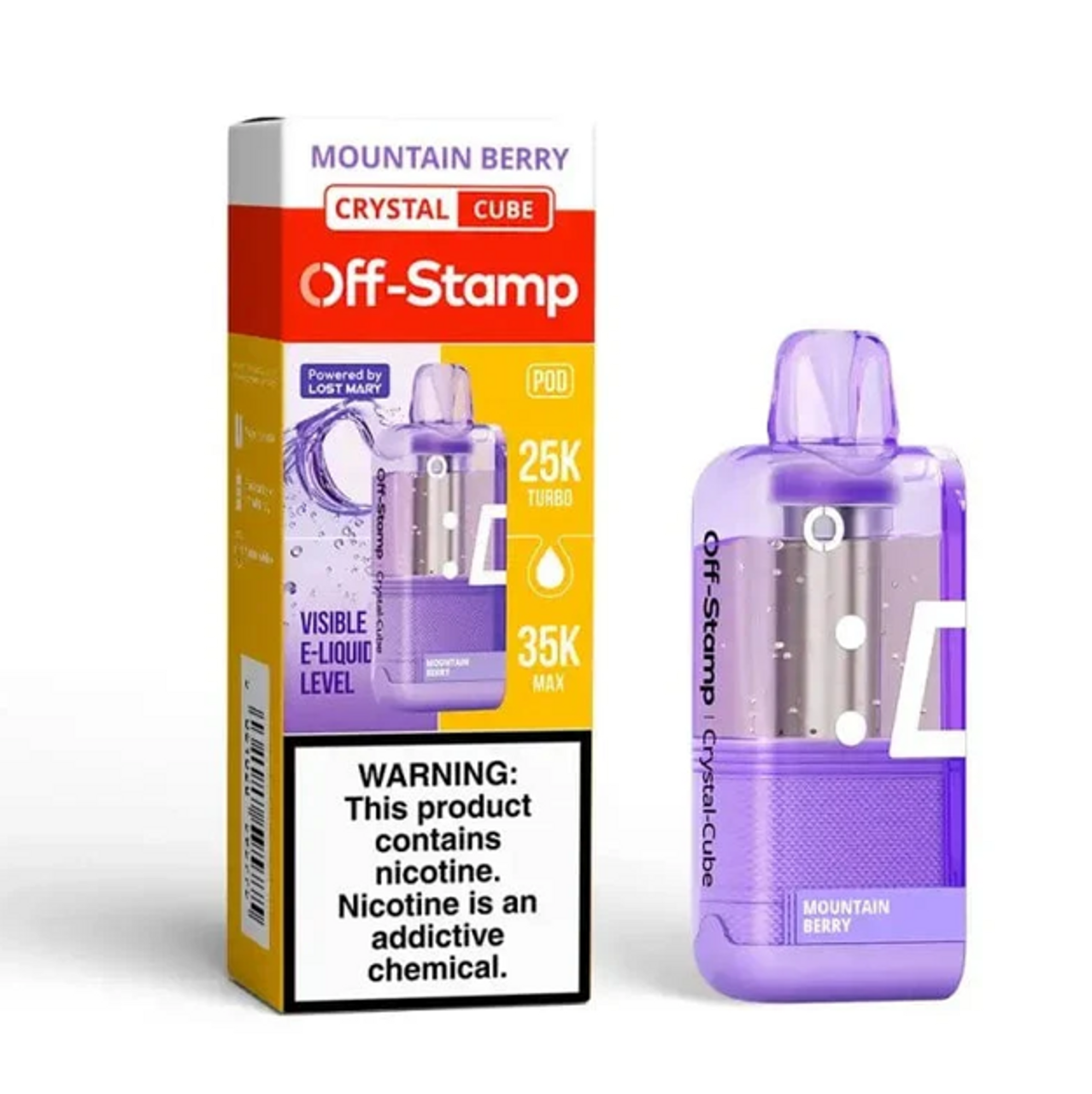 Off-Stamp Crystal-Cube Pod 35K Puffs - 5ct.