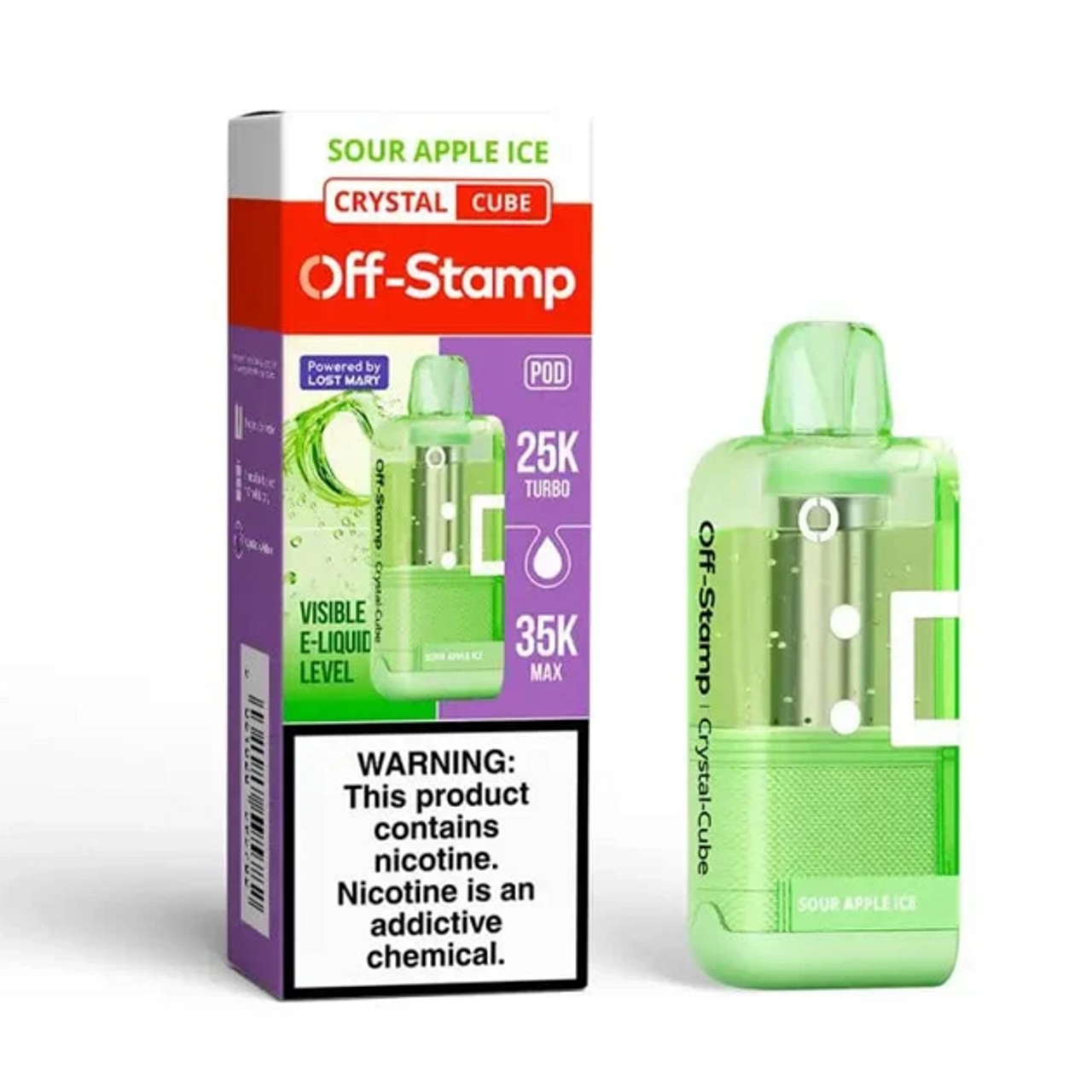 Off-Stamp Crystal-Cube Pod 35K Puffs - 5ct.