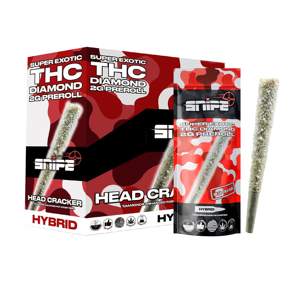 Snipe Super Exotic THC Diamond Coated 2G Pre-Rolls - 10ct.
