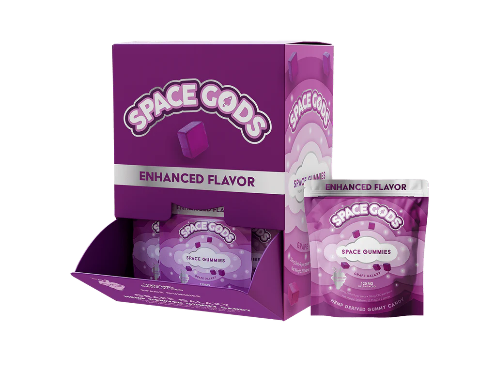 Space Gods 120MG D9 + CBD Gummies - 30ct