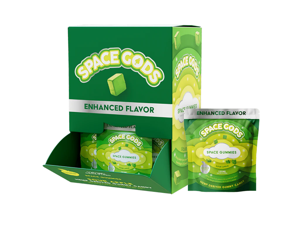Space Gods 120MG D9 + CBD Gummies - 30ct