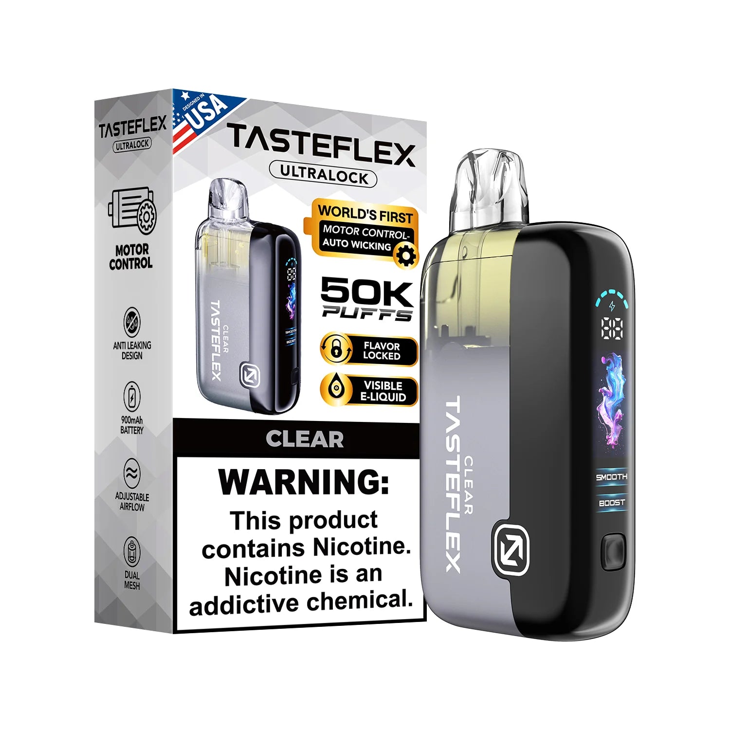 TasteFlex Ultralock 50K Vape - 5ct