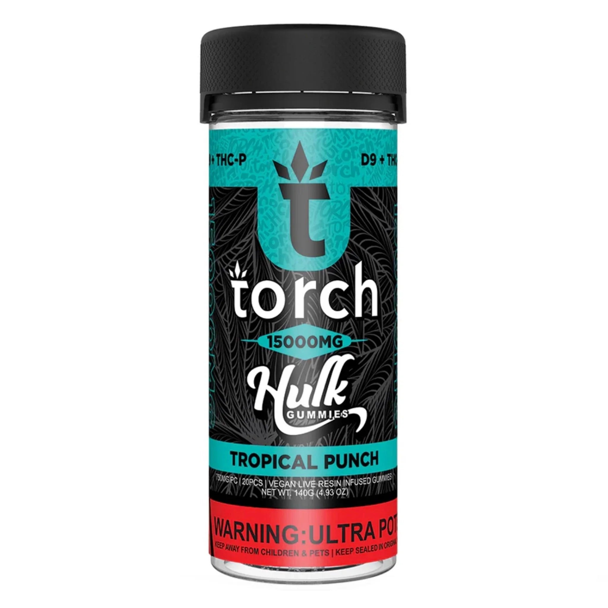 Torch D9+ THC-P Hulk Gummies 15000mg - 6ct