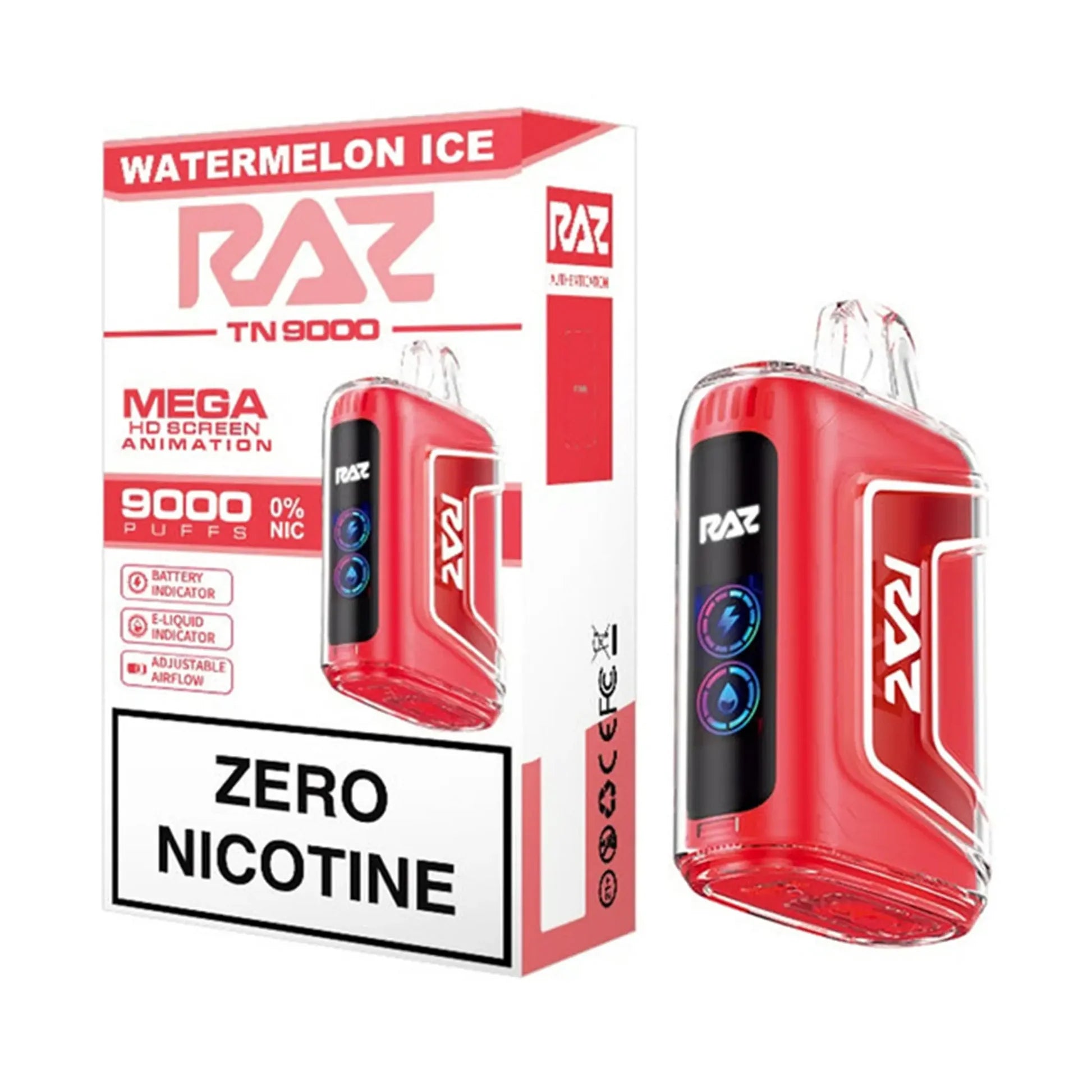 Raz TN9000 ZERO Nicotine Disposable Vape Device - 5ct