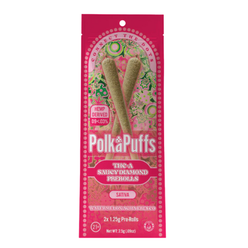 Polka Puffs THC-A Saucy Diamond Pre-Rolls - 10ct