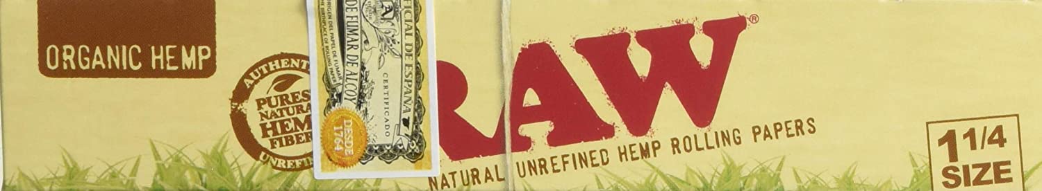 Raw Classic 1.25 1 1/4 Size Rolling Papers Full - Box of 24 Pack - Smoker's World of Hollywood