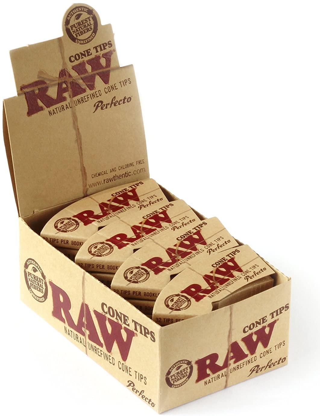 Raw Perfecto Cone Tips - Pack of 24 - Smoker's World of Hollywood