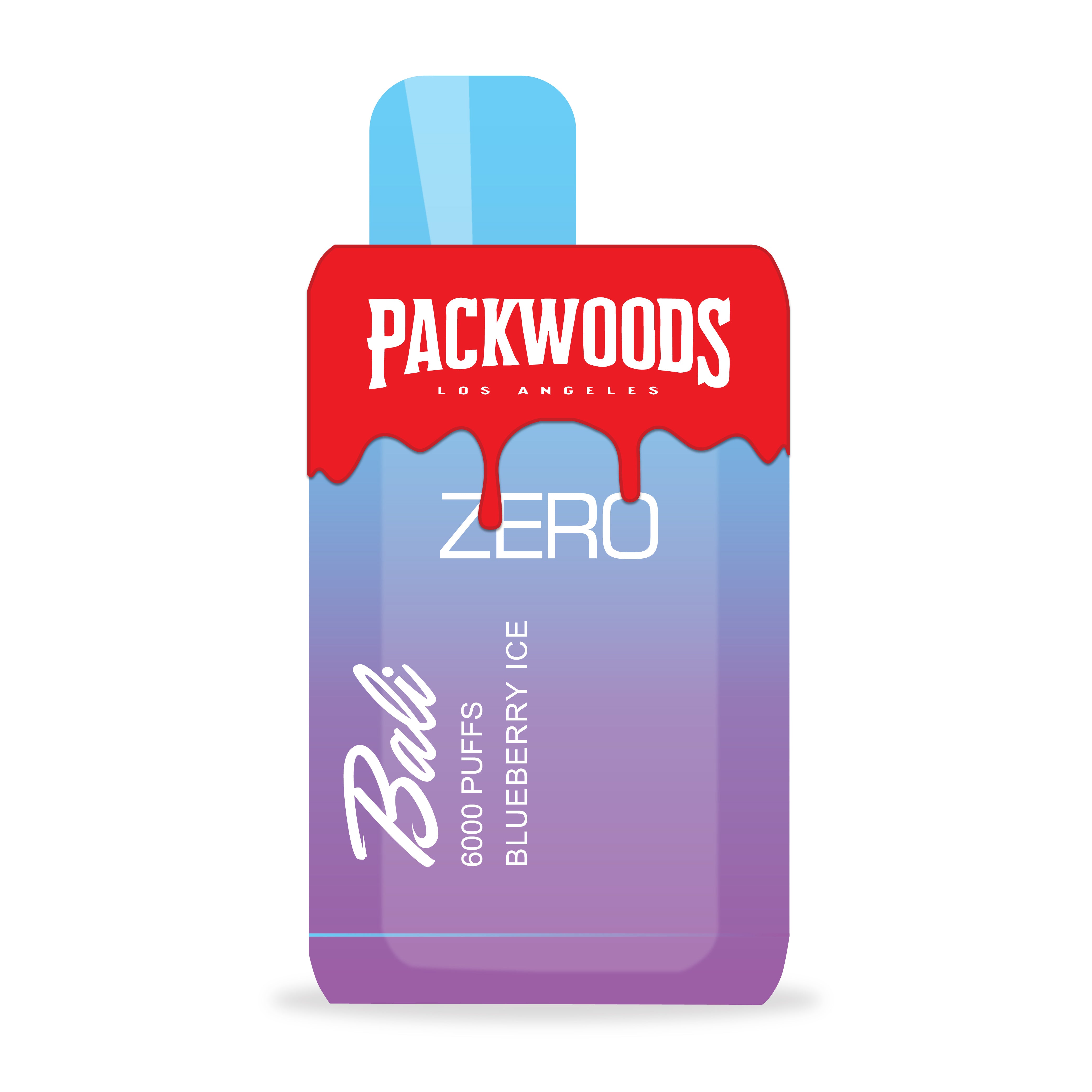 Packwoods x Bali ZERO Nicotine 6500 Puffs Disposable Vape Wholesale - 1 Box / 10pcs